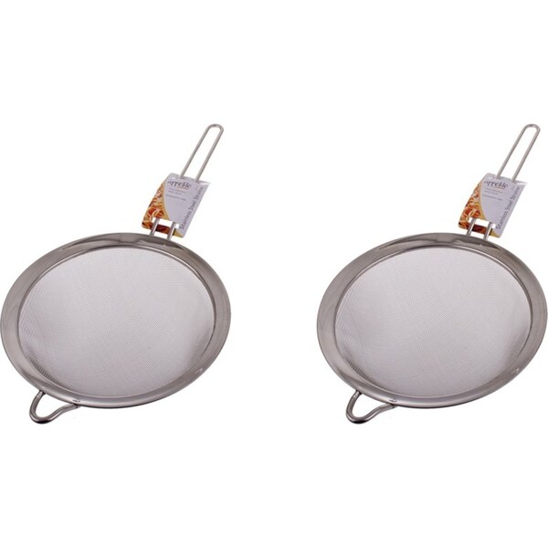 2x Appetito Stainless Steel Mesh Strainer Home Kitchen Cooking Utensil 20cm