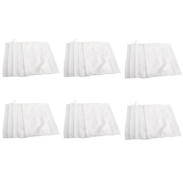 6x 5pc Appetito Mesh Produce Bag Home/Kitchen Food Fruit/Vege Storage w/ Pouch