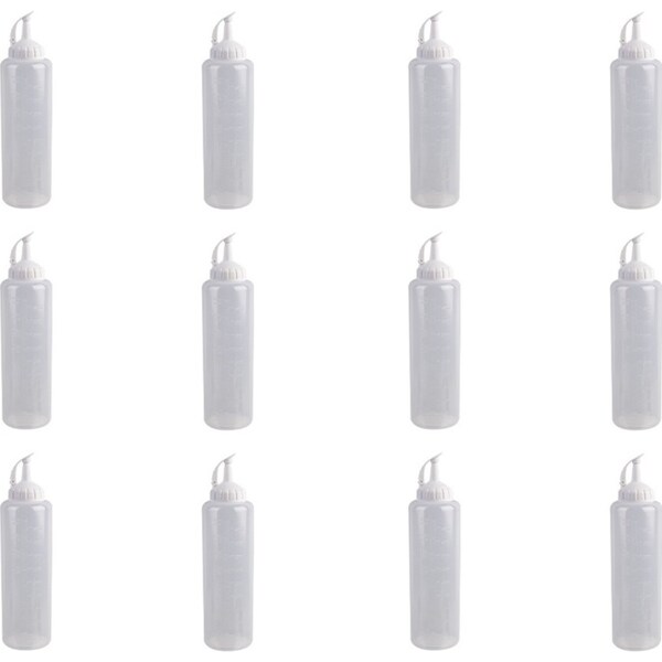 12x Appetito Plastic Squeeze Bottle Quick Release Cap 475ml Home Kitchen Cooking