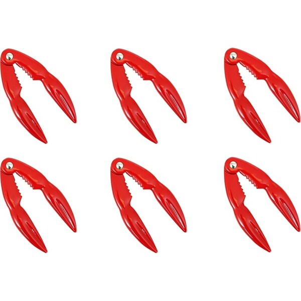 6x Appetito Crab Cracker Home Dining Kitchen Cooking Tableware Accessory Red