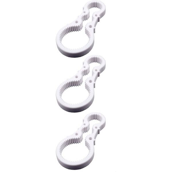3x Appetito Rubber Non-slip Jar Lid Opener Home Kitchen Tools/Utensils White