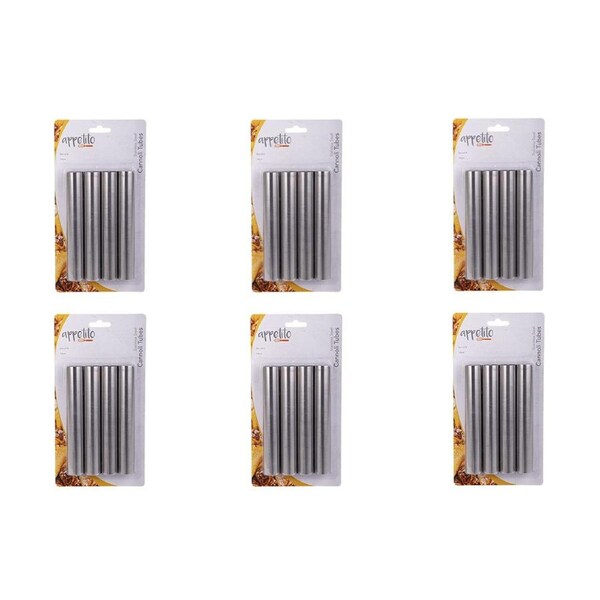 6x 4pc Appetito Stainless Steel Cannoli Tube Home Kitchen Pastry Cooking/Baking