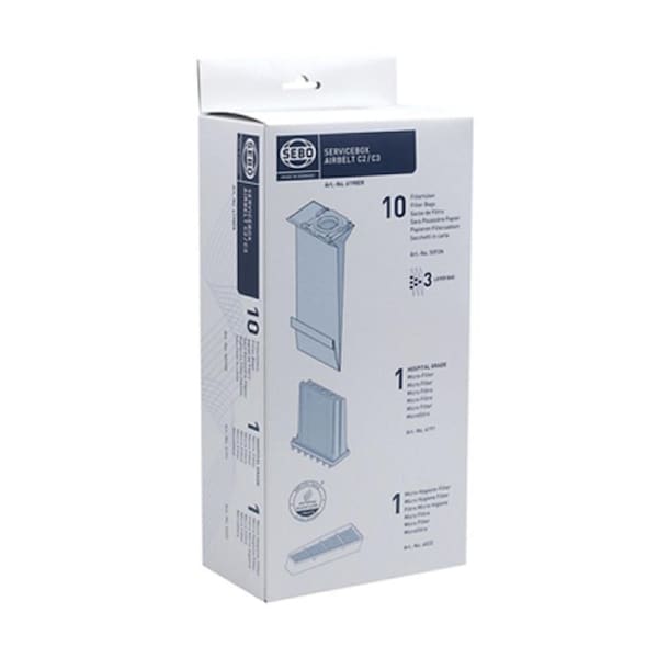 SEBO C2, C3 Series Kleenmaid VC310-20 10pk Service Kit Bags Filters