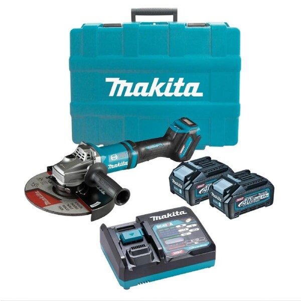 MAKITA 40V MAX BRUSHLESS 230MM (9") ANGLE GRINDER KIT - GA038GM201