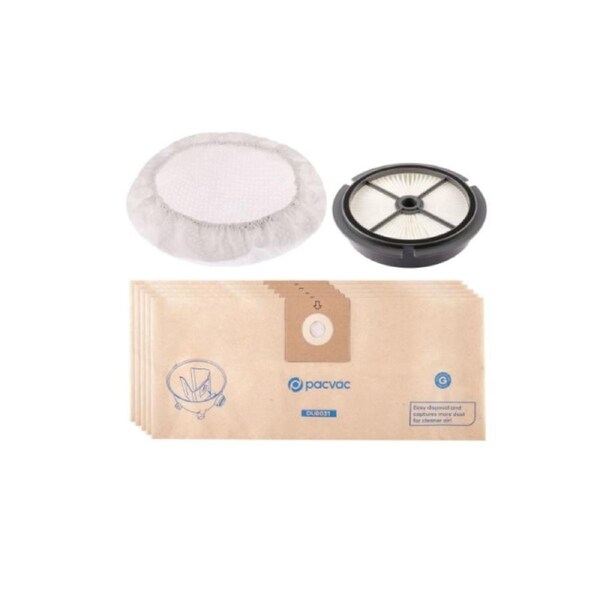 Genuine Pacvac Glide 300 Glide wispa 300 Dust bag and filter service kit