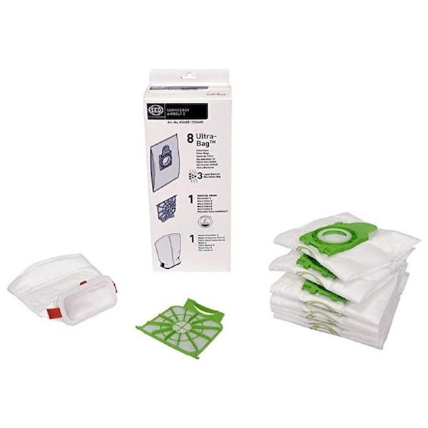 Sebo E1-E3 Vacuum Bags + Motor Filters Exhaust Filter Kit (8334ER)