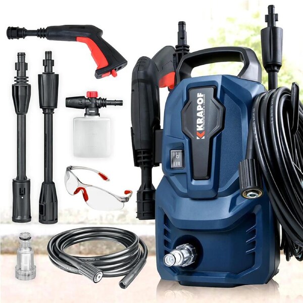 KRAPOF Mini Electric Pressure Washer Suitable for any Household or Apartment