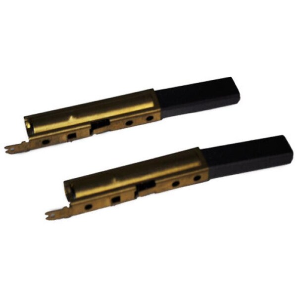 DOMEL BYPASS VACUUM CLEANER MOTOR CARBON BRUSHES & HOLDER SET OF 2