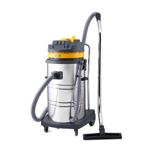 Pullman CB80-SS 80L 3 Motor Stainless Steel Wet&Dry Commercial Vacuum Cleaner