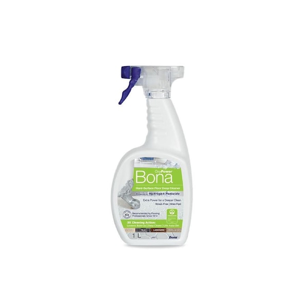Bona Oxy Power Clean 1 Lt Spray Trigger Hard Floors Natural