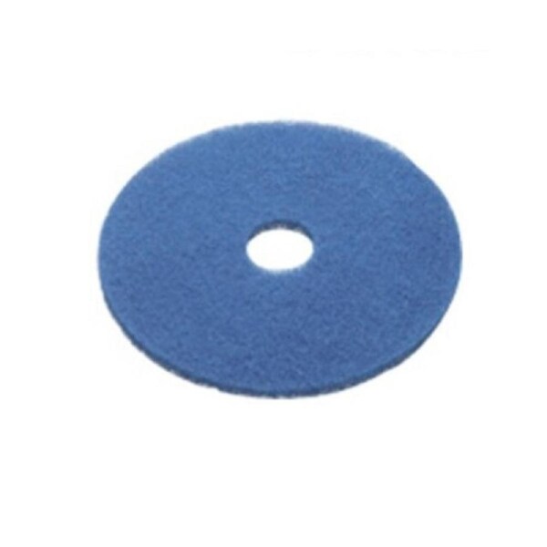 12-inch Blue Wet Scrubbing and Medium Duty Spray Cleaning Pads - 5 Pack (PAD-BLU-12)