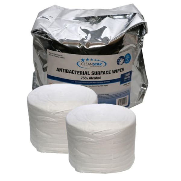 Antibacterial 75% Alcohol Surface Wet Wipes 2-Pack (WIPES-1200)