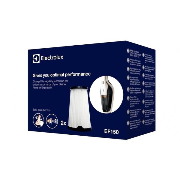 2(pk) Genuine Electrolux Inner filters for Ergorapido ZB3301, ZB3324 (EF150)