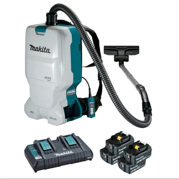 Makita 18Vx2 Backpack Vacuum 4x 6.0Ah Set DVC660G4X