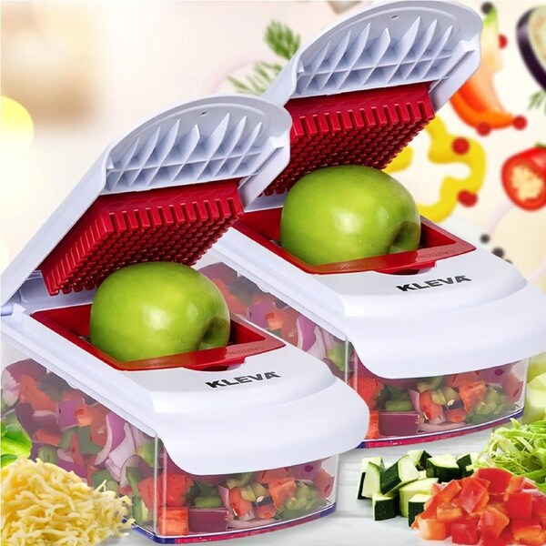 Kleva vegetable chooper multifunctional Slice, Dice, Chop With A Compact Vegetable Cutter