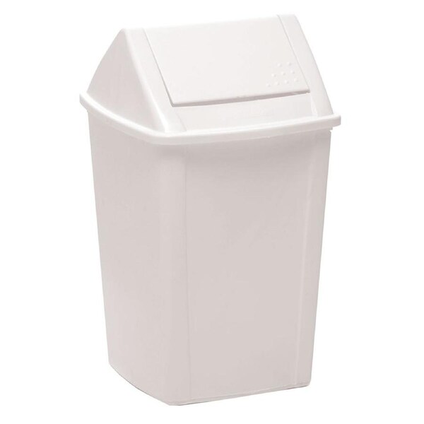 Sabco 18L Swing Top Tidy Bin - White