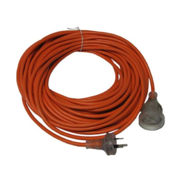 Cleanstar Heavy Duty 20m Power Extension Lead 15Amp Cable Wire Cord AU/NZ Plug Orange