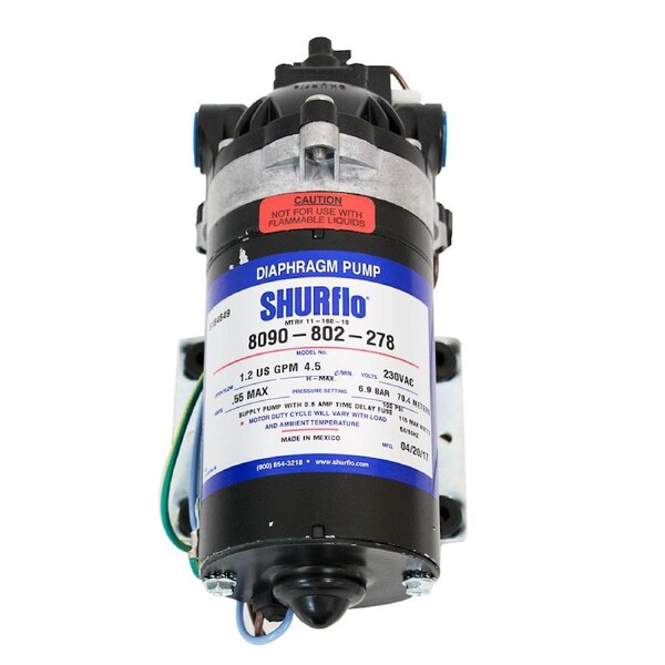 Shurflo Diaphragm Pump 100 PSI 230v (20-0650) MADE IN MEXICO