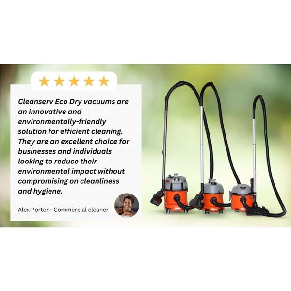 Hako S10-Cleanserv Dry Vacuum Cleaner Compact Commercial Lightweight Machine