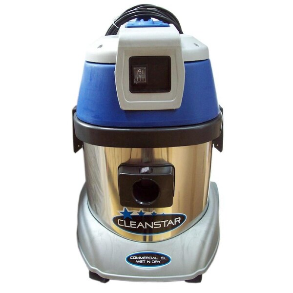 Cleanstar 15L Stainless Steel Commercial Wet and Dry Vacuum Cleaner (VC15L)