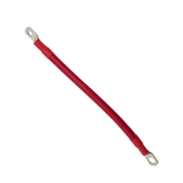 0.2m 2AWG Connector Cable Red with M8 Lug and M10 Lug Superior Corrosion Resistance Inverter Car RV Marine