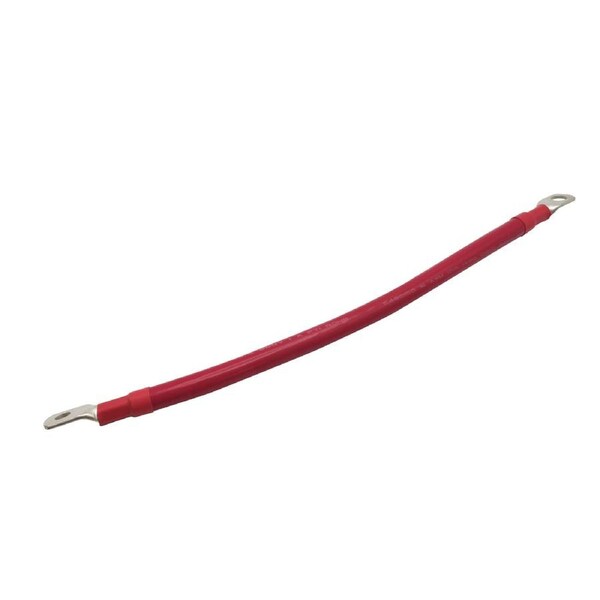 0.3m 1AWG Connector Cable Red with M8 Lug and M10 Lug Superior Corrosion Resistance Inverter Car RV Marine