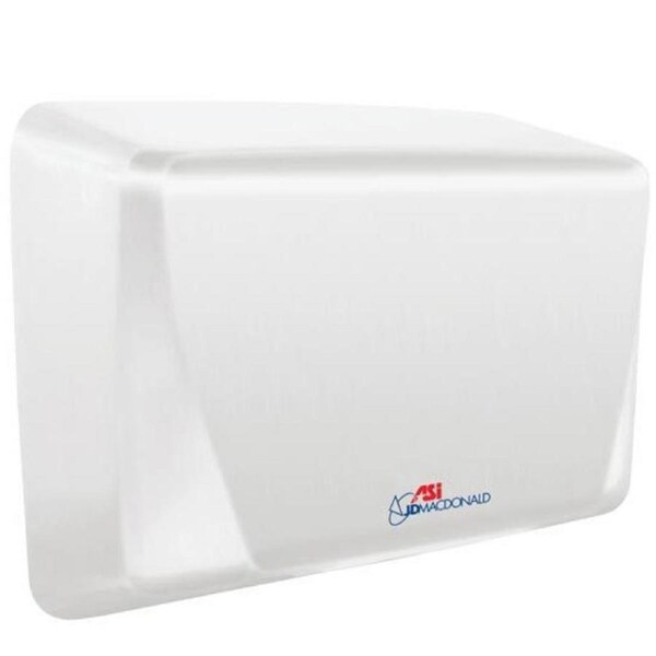 JD Macdonald Turbo-Slim Commercial Hand Dryer in White