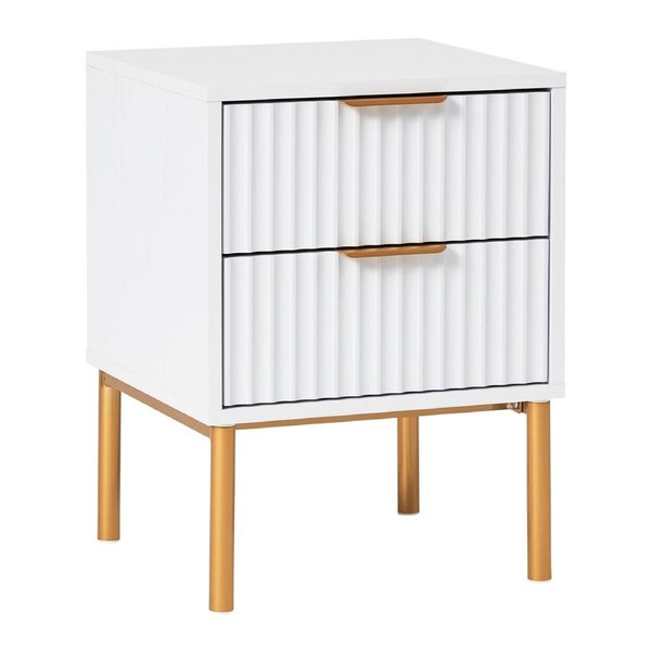 Cooper & Co. Indy 40cm Bedside Table White