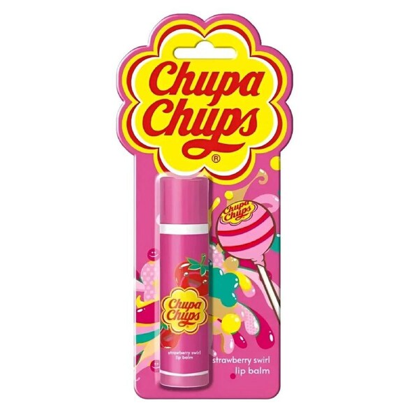 Chupa Chups Strawberry Swirl Lip Balm