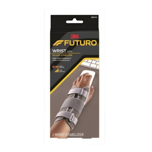 Futuro Deluxe Wrist Stabiliser Left S/m (09144)