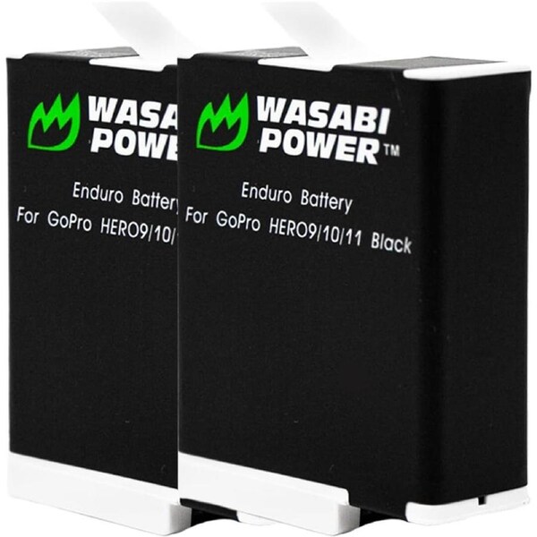 Wasabi Power ALL Weather Batteries (2-Pack) for GoPro HERO12/11 Black/10/9