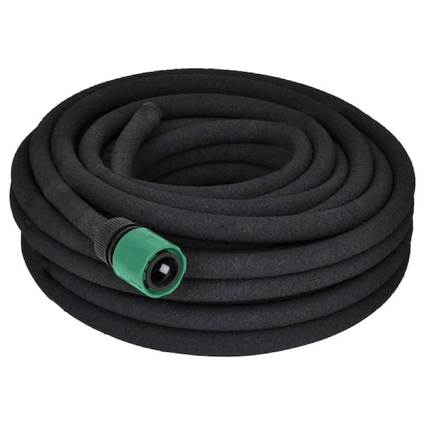 Soaker Hose 25m Garden Lawn Watering Irrigation Equipment Rubber 1/2" Connector