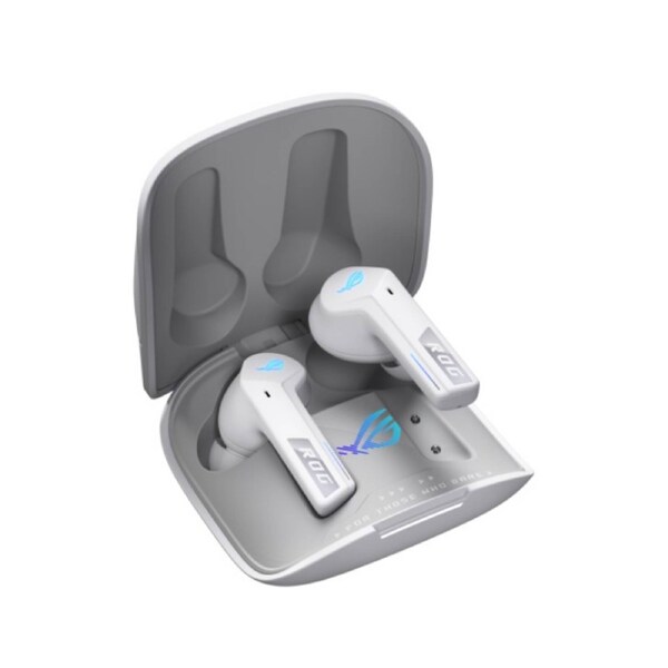 ASUS ROG Cetra True Wireless SpeedNova White Dual-Mode Bone-Conduction AI