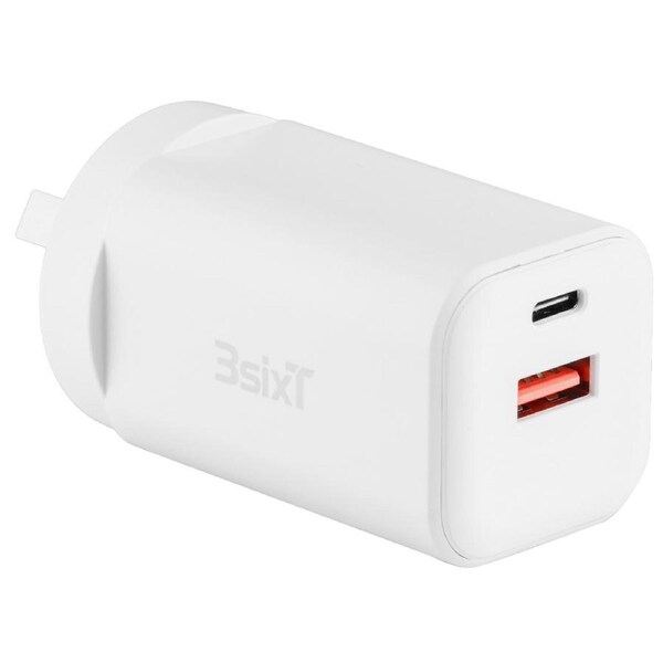 3sixT Wall Charger GaN 45W USB-C PD + 2.4A - W