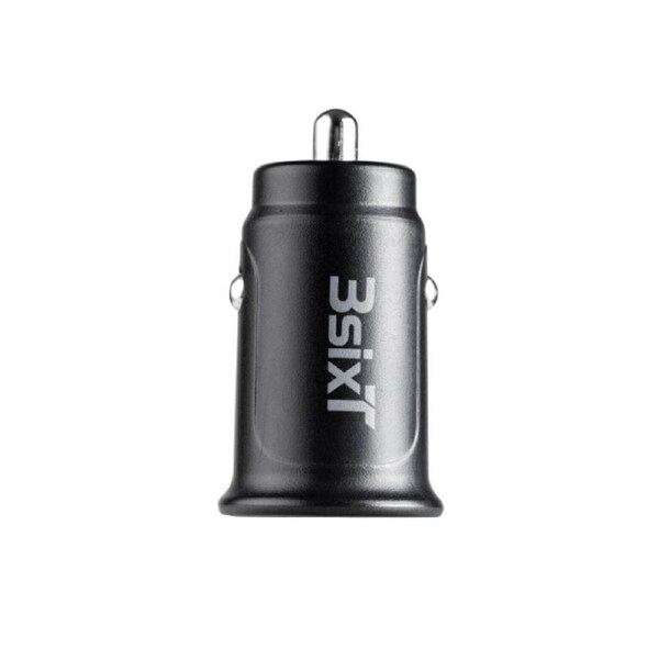 3sixT Car Charger 30W USB-C + USB-A - Black