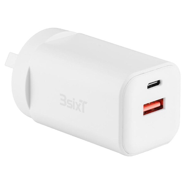 3sixT Wall Charger GaN 65W USB-C PD + 2.4A - W