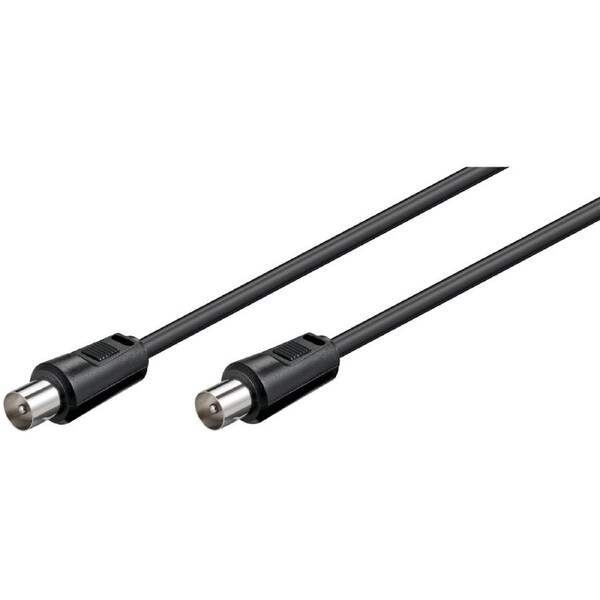 Goobay Antenna Cable (<70 dB) (M/M) 1.5M - black