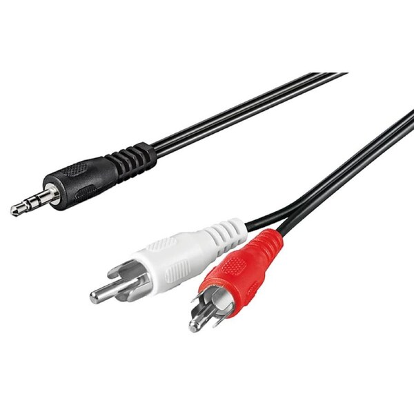 Goobay AUX 3.5 mm Male to Stereo 2 x RCA Male 1.5M
