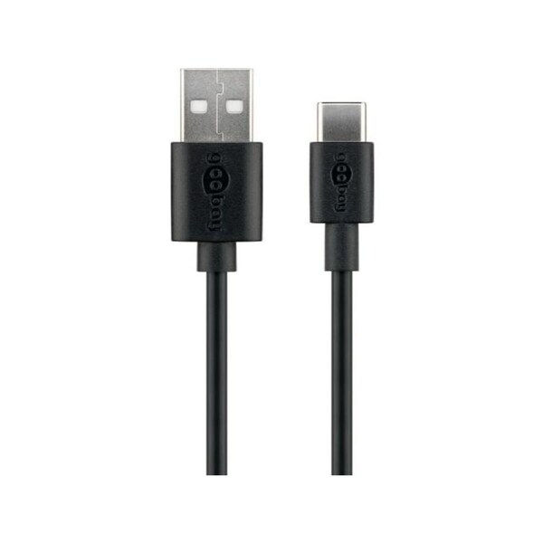 Goobay USB-A to USB-C 2.0 cable 0.1M - Black