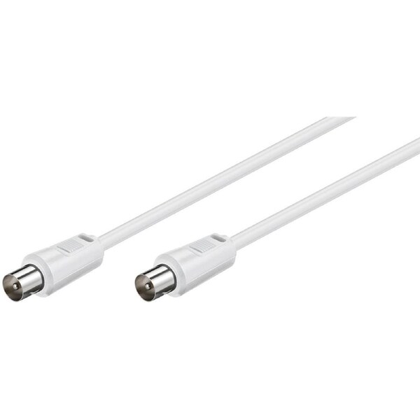 Goobay Antenna Cable (<70 dB) (M/M) 2.5M - white