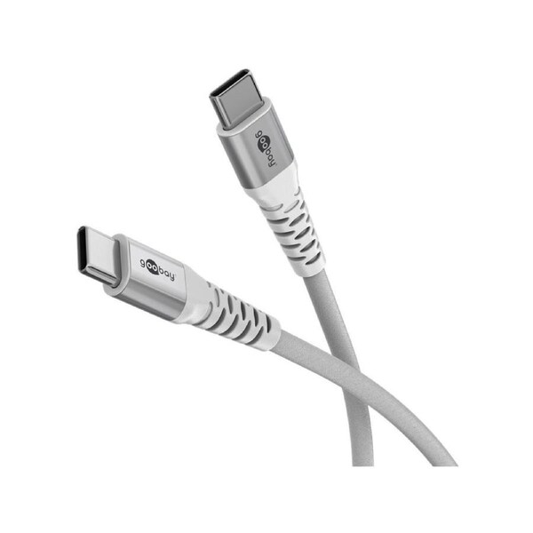 Goobay Supersoft USB-C to USB-C (v2.0) Cable 1m - White