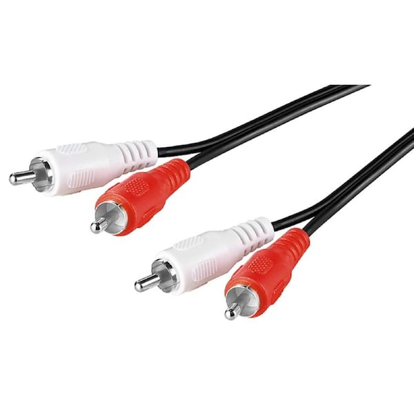Goobay Stereo RCA Cable 2x RCA 2.5M - black