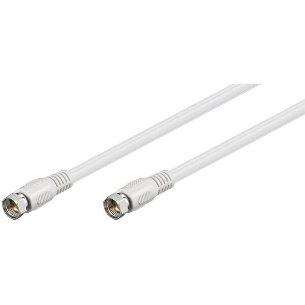 Goobay Dig Antenna Cable (80 dB) F-type/F-type 2.5M - white