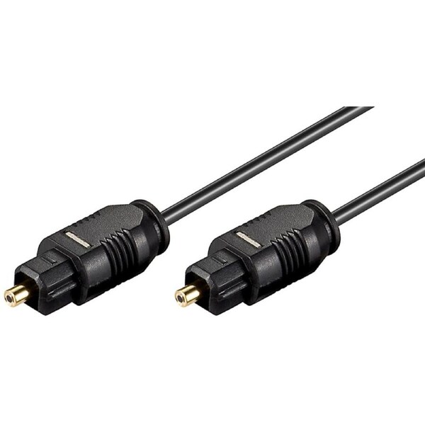 Goobay Toslink Fiber Optic Audio Cable (M/M) 1M -Blk