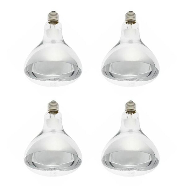 IXL Genuine Replacement Part E27 375W Tastic Heat Lamp Globe 4 Pack