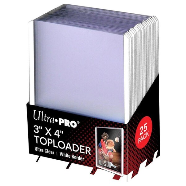 Ultra Pro: 3 X 4 White Border Toploader 25ct