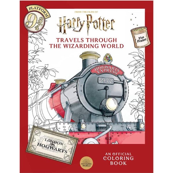 Harry Potter - Travels Through The Wizarding World: An Official Colouring Book