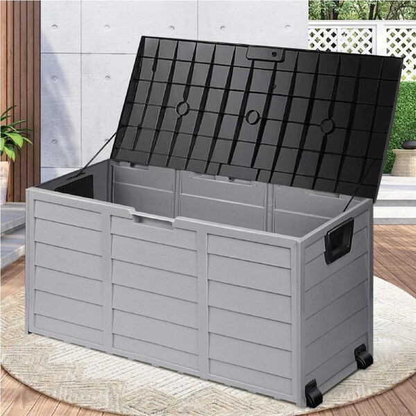 Livsip 290L Outdoor Storage Box 290L Black+Light Grey