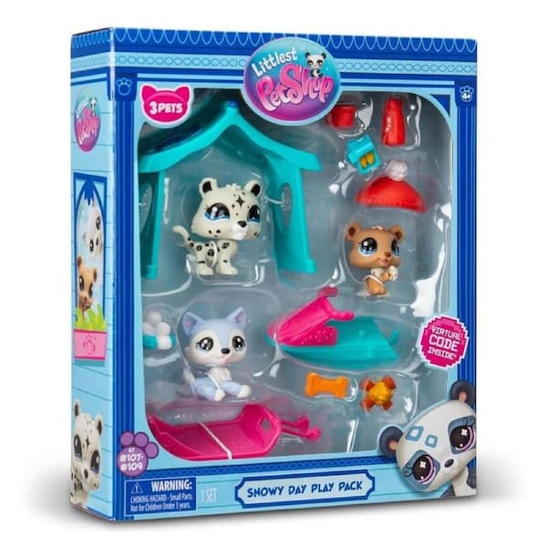 Littlest Pet Shop Series 2 Snowy Day Play Pack Figures