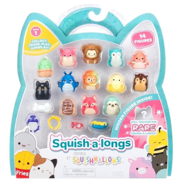 Squishmallows Squish-A-Longs 14 Pack (Designs may vary)